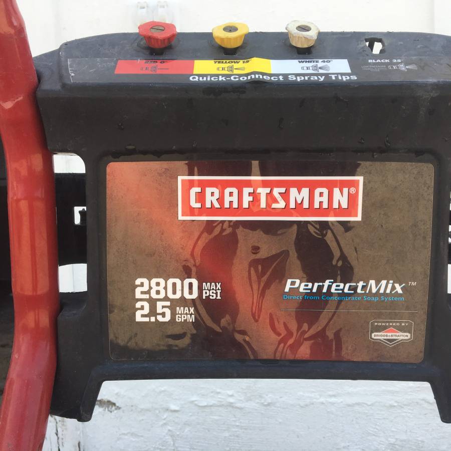 Craftsman Model 580.752620 Pressure Washer