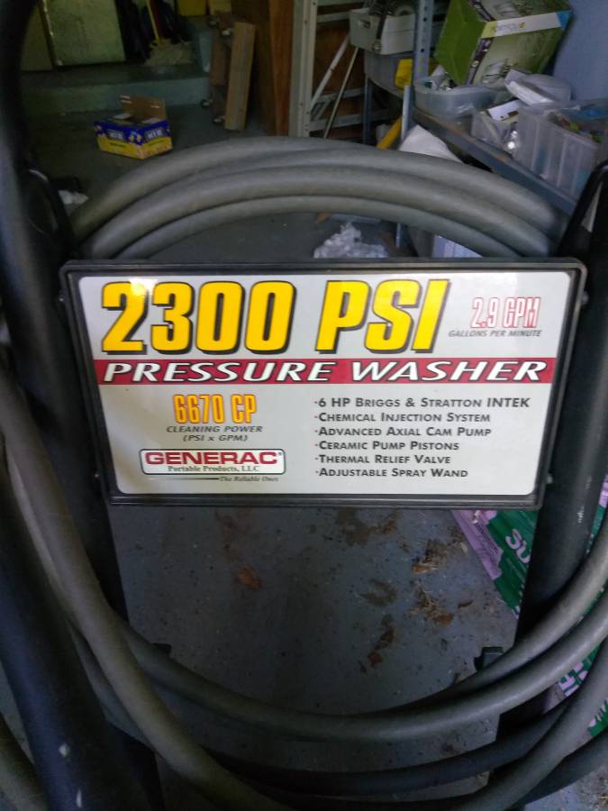 generac 2300 pressure washer pump