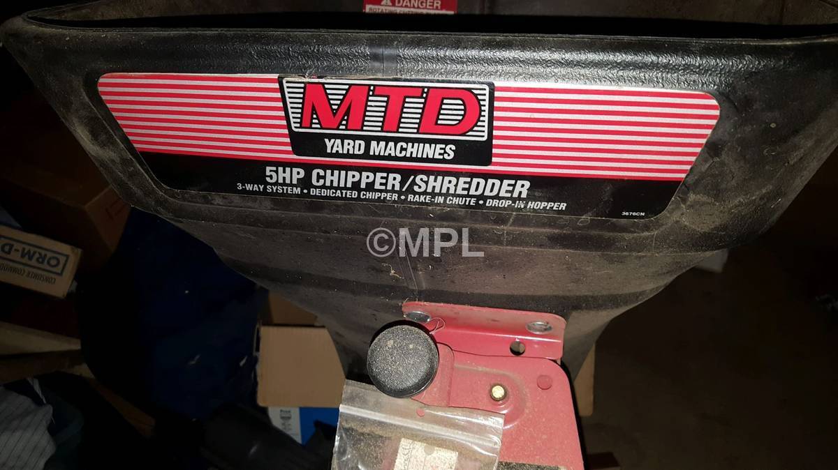 MTD Yard Machines 5Hp Chipper Shredder 3-Way System Carburetor