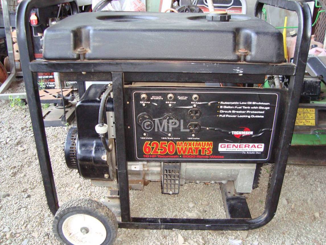 Generac 6250 WATT Generator Carb