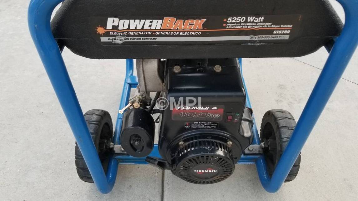 PowerBack GT5250 5250 Watt Generator Carb