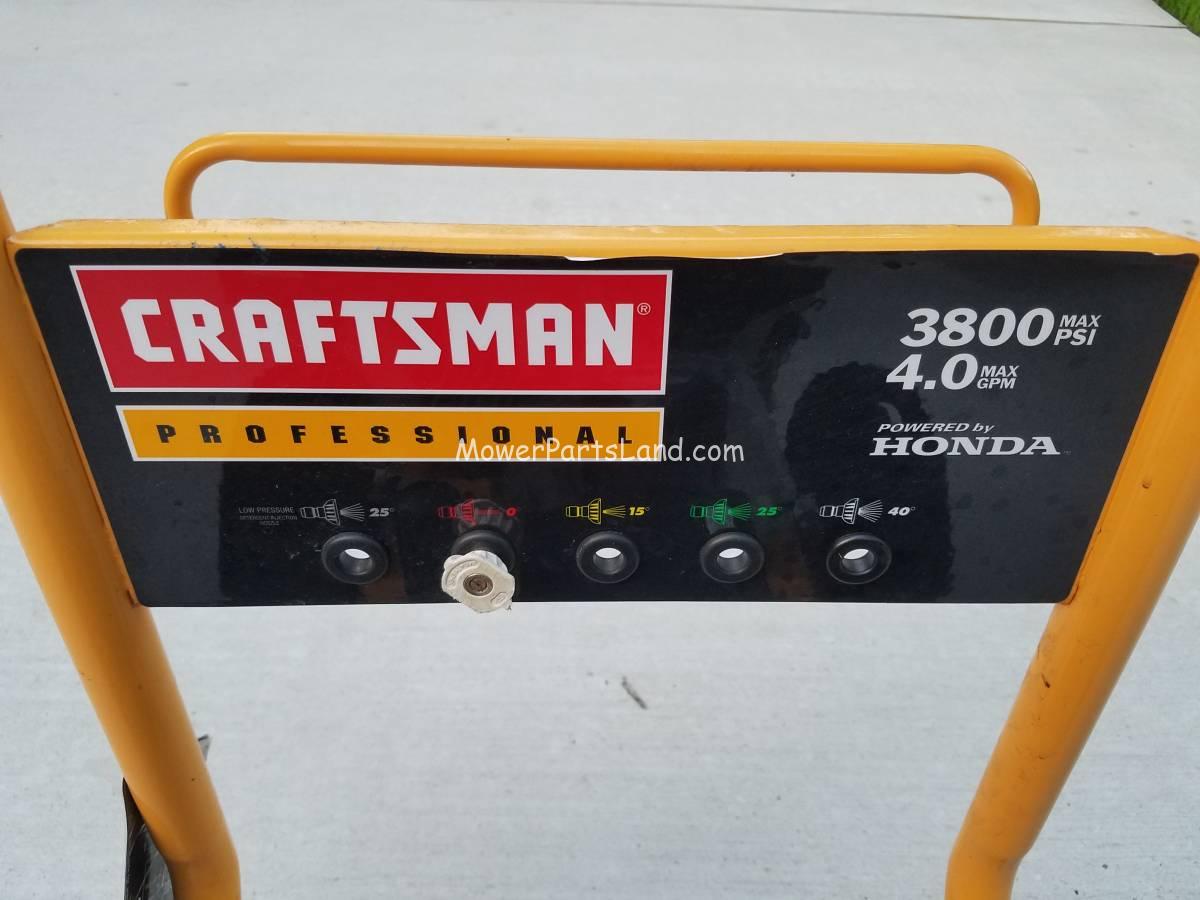 Craftsman Professional High Power Pressure Washer 4000psi Parts