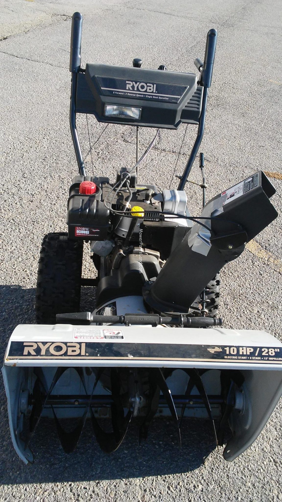 Ryobi Model 31AE660G034 Snow Thrower Carburetor