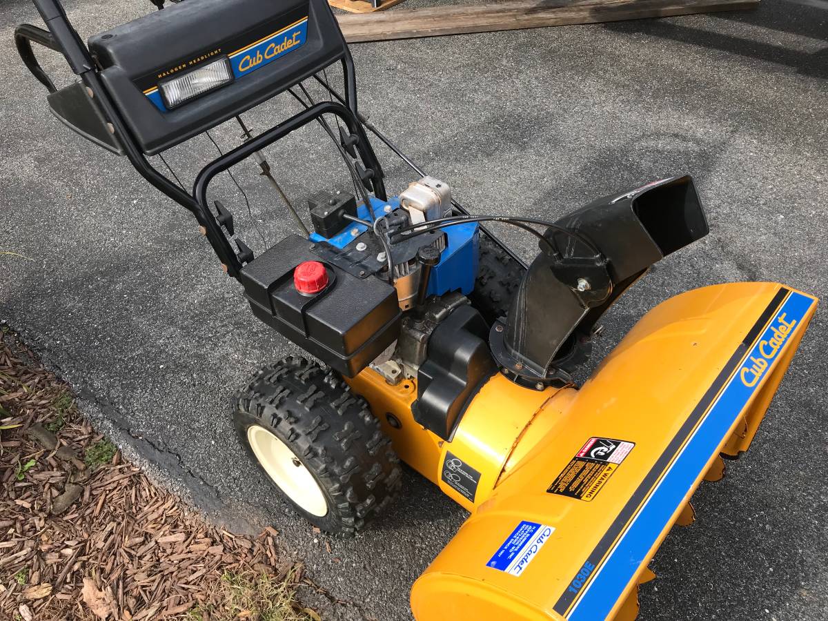 cub cadet riding mower snow blower