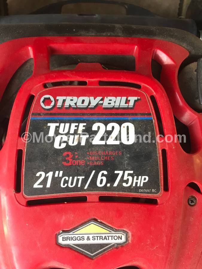 Troy Bilt Tuff Cut 220 6.75 Lawn Mower Carburetor