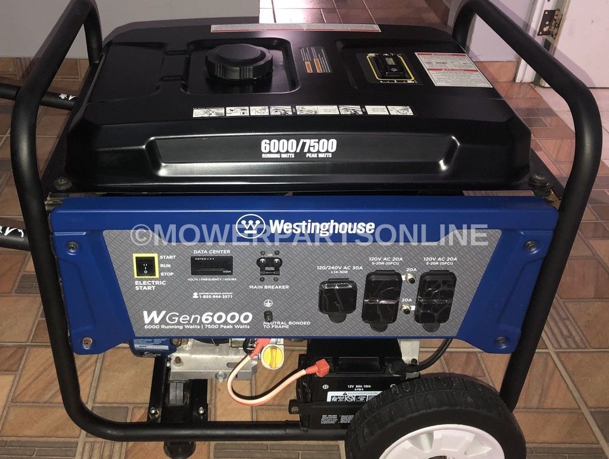 WestingHouse WGen6000 Generator Carburetor Mower Parts Land