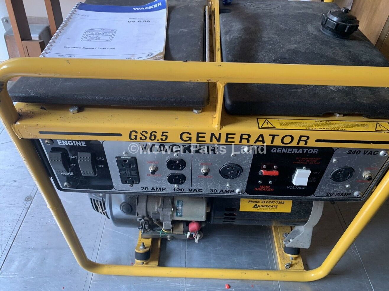 Carburetor For Wacker GS 6.5 13hp Generator