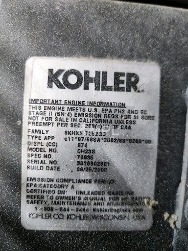 Carburetor For Kohler CH23S-76635 23hp Engine Lincoln