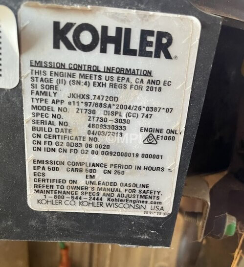 Carburetor For Kohler ZT730-3030 23HP Engine